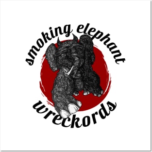 Smoking Elephant Wreckords Original Posters and Art